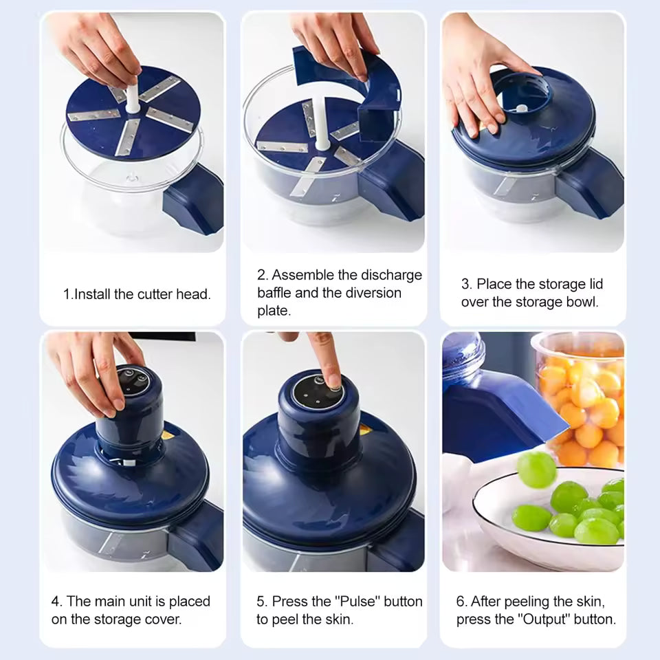 Portable Wireless Fruit Peeler | مقشرة الفواكه اللاسلكية المحمولة